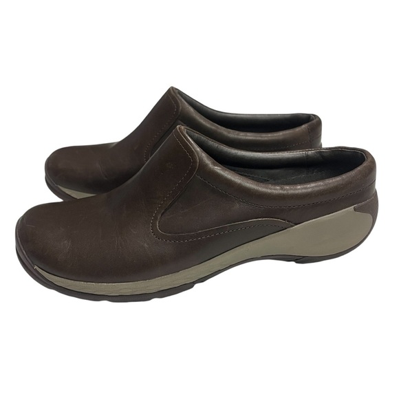 Merrell Encore Q2 Leather Slides In Espresso Brown Size 8.5 - Picture 1 of 12